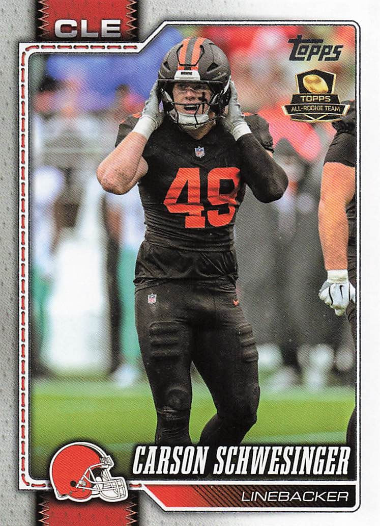 2026 Topps Flagship Football Carson Schwesinger #45
