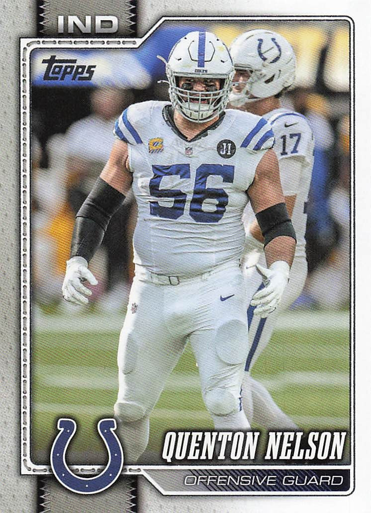 2026 Topps Flagship Football Quenton Nelson #84