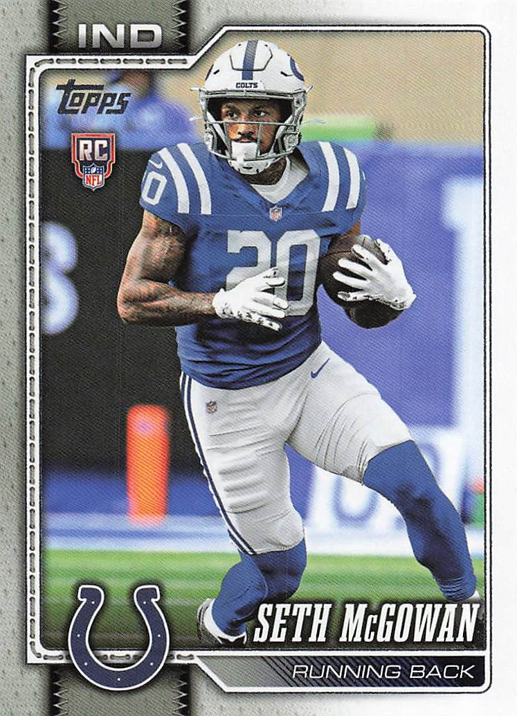 2026 Topps Flagship Football Seth McGowan #388 RC