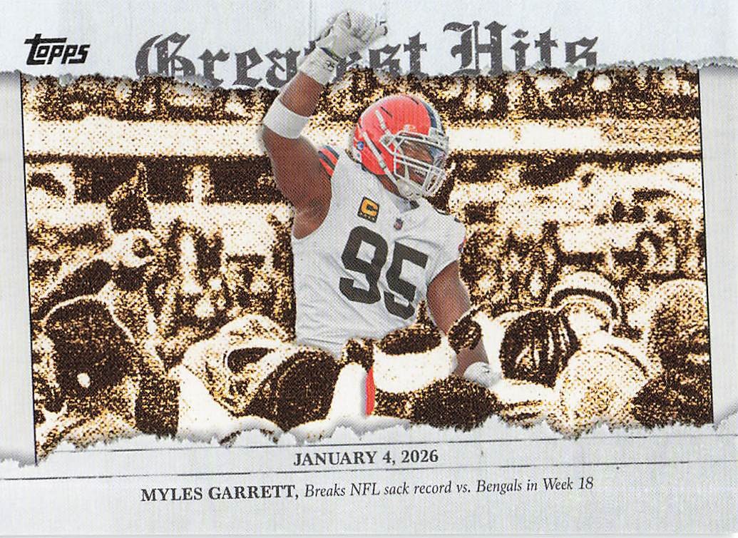 2026 Topps Flagship Football 2025 Greatest Hits Myles Garrett #25GH-MG