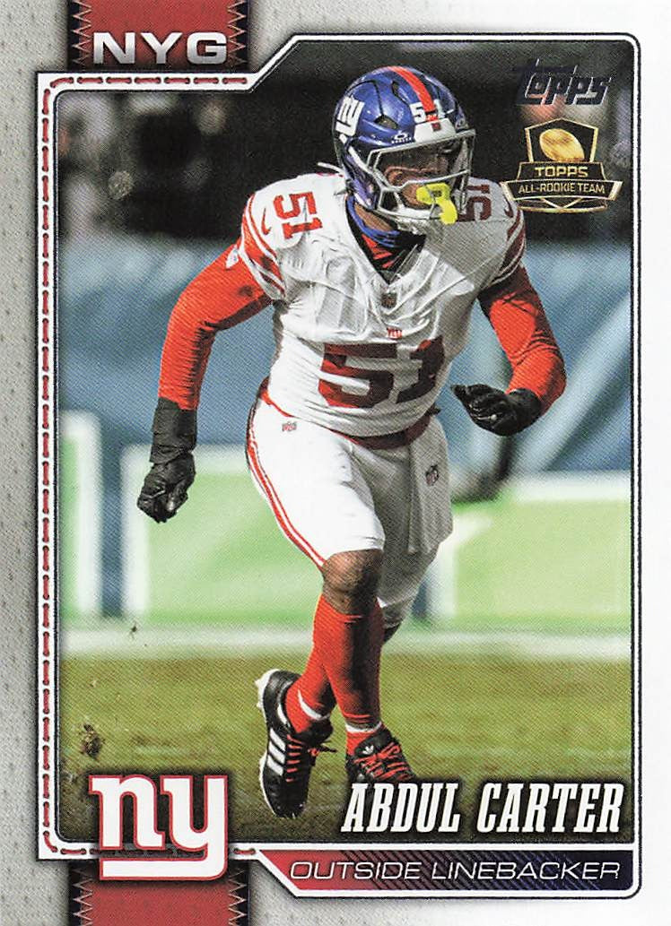 2026 Topps Flagship Football Abdul Carter #150