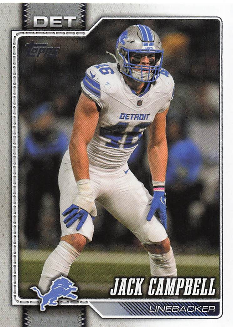 2026 Topps Flagship Football Jack Campbell #250