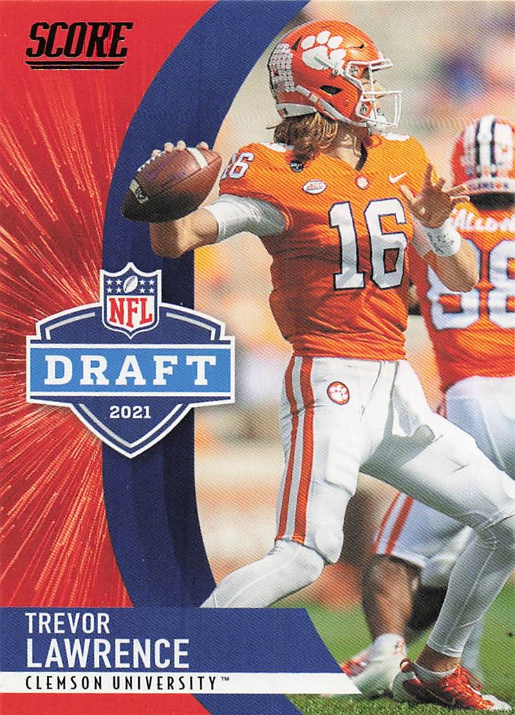 2021 Score Football NFL Draft Trevor Lawrence #D1