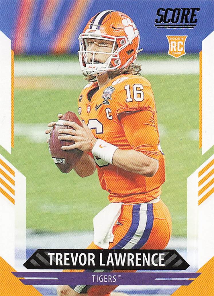 2021 Score Football Trevor Lawrence #301 RC