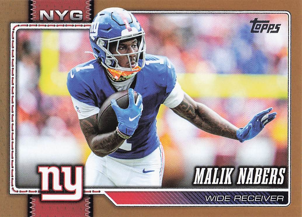 2026 Topps Flagship Football Gold 1340/2026 Malik Nabers #153