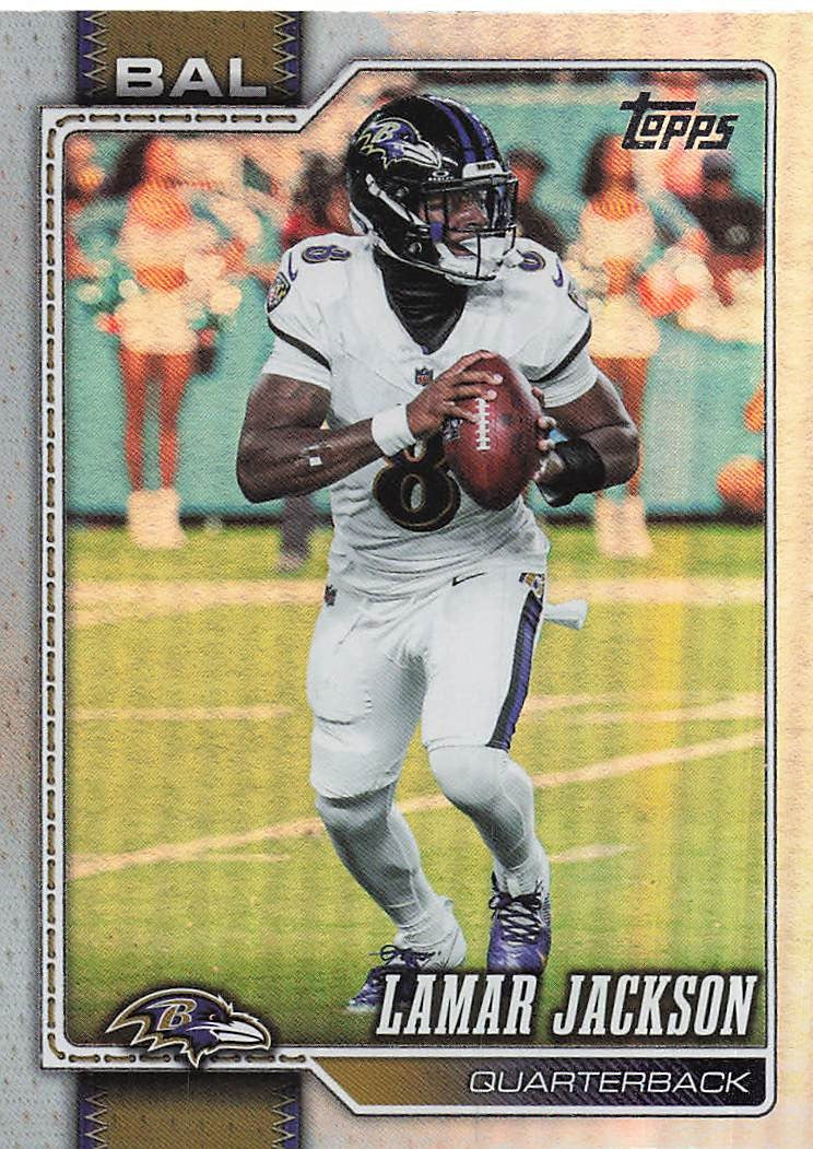 2026 Topps Flagship Football Rainbow Foil Lamar Jackson #13