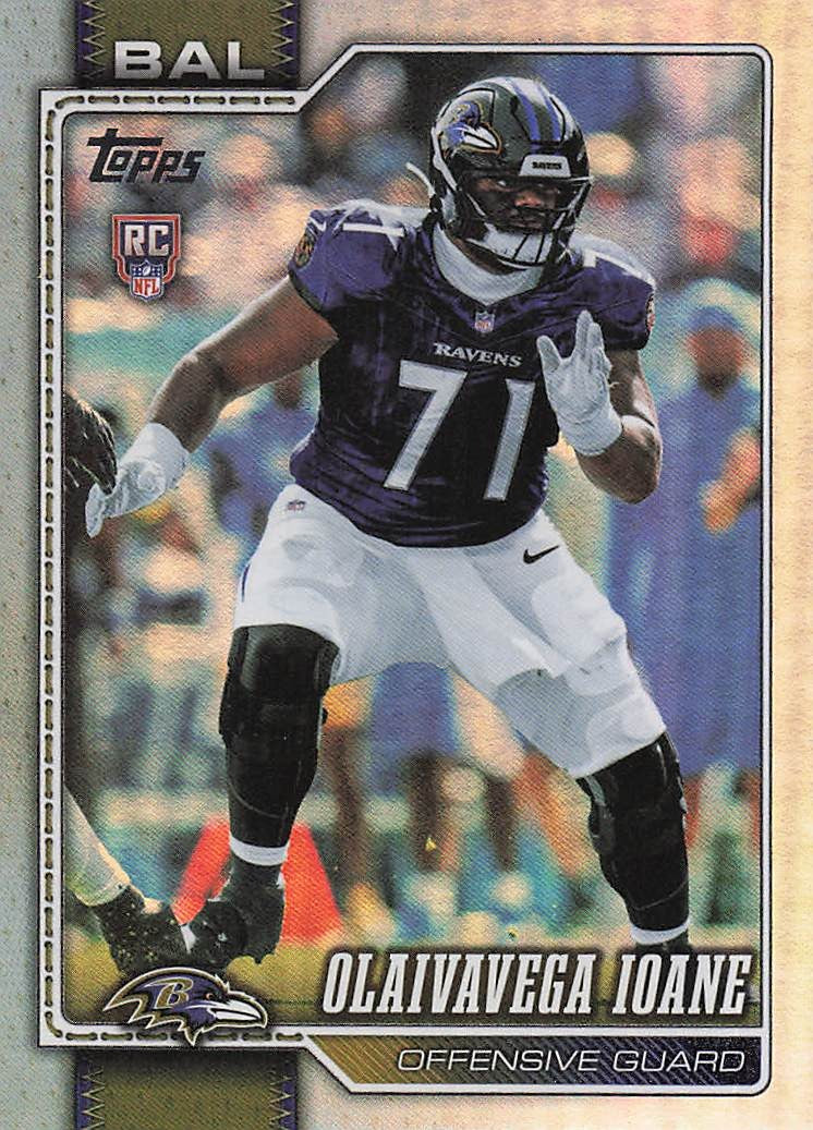 2026 Topps Flagship Football Rainbow Foil Olaivavega Ioane #362 RC