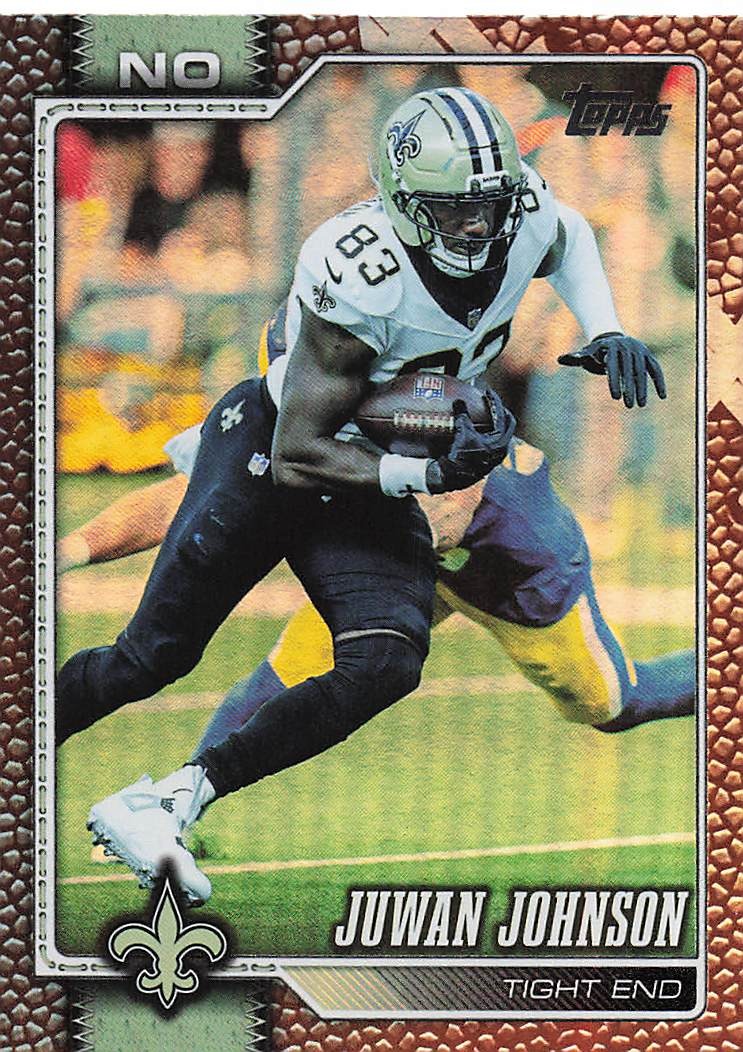 2026 Topps Flagship Football Football Leather Foil Juwan Johnson #146