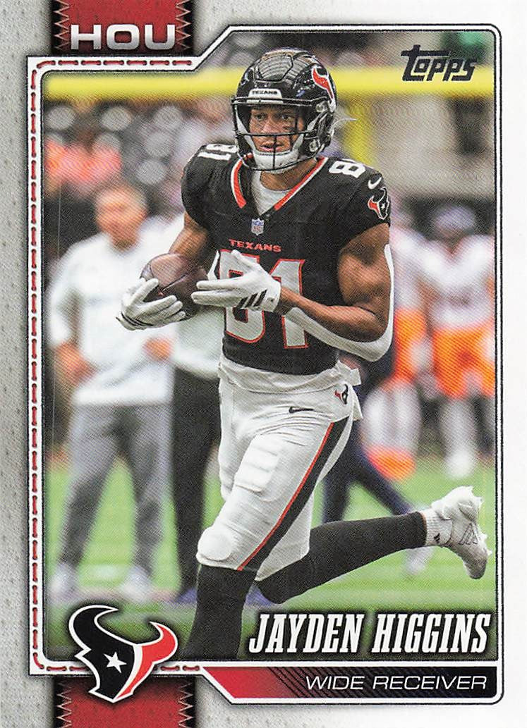 2026 Topps Flagship Football Jayden Higgins #79