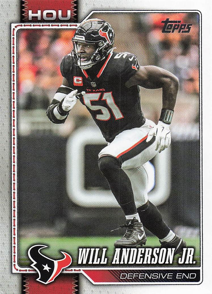 2026 Topps Flagship Football Will Anderson Jr. #82