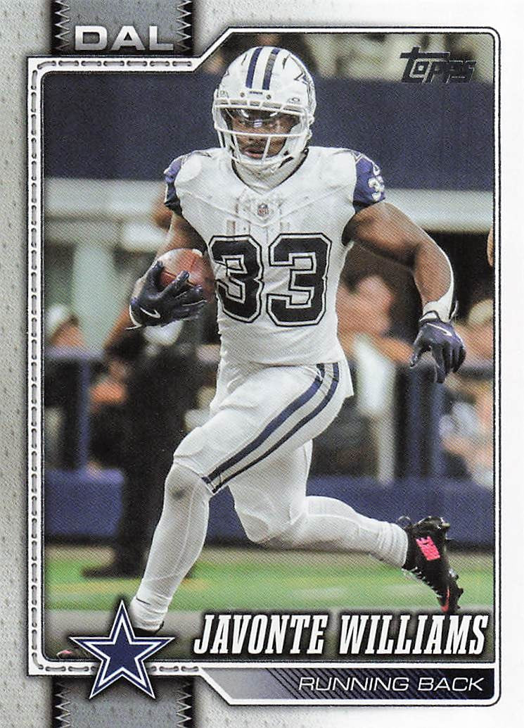 2026 Topps Flagship Football Javonte Williams #51