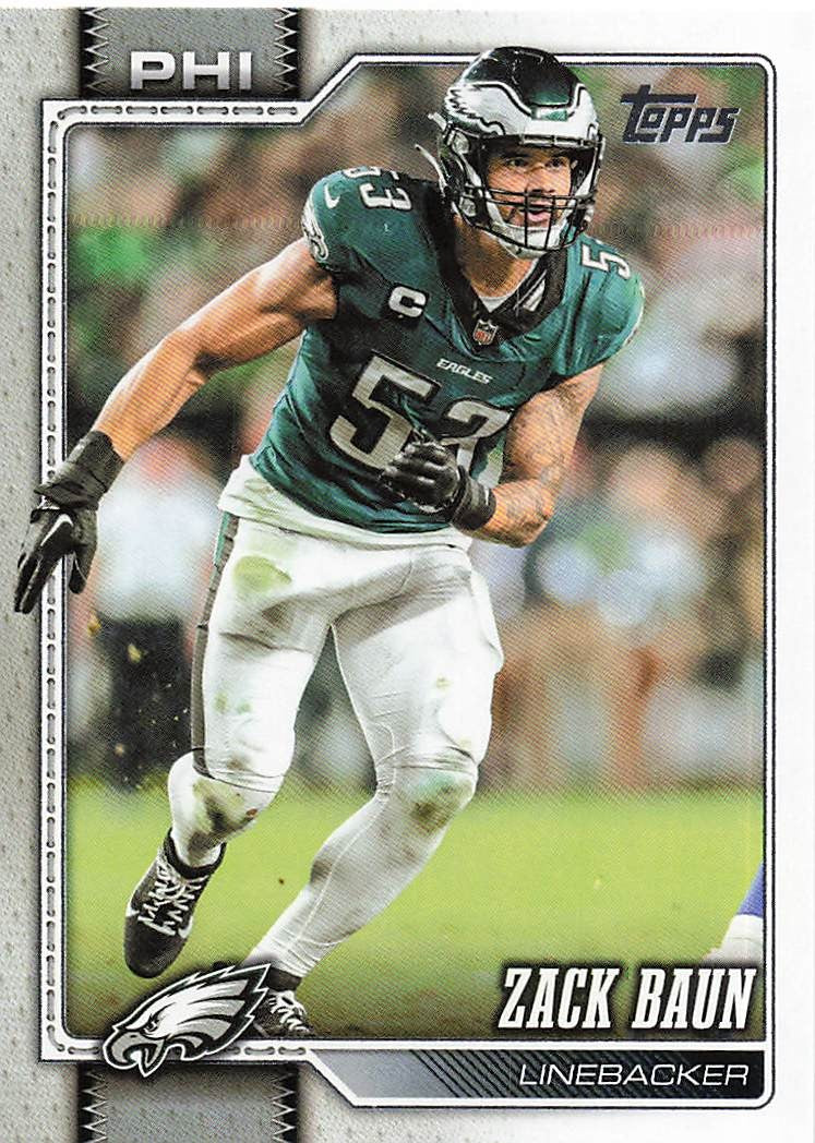 2026 Topps Flagship Football Zack Baun #251