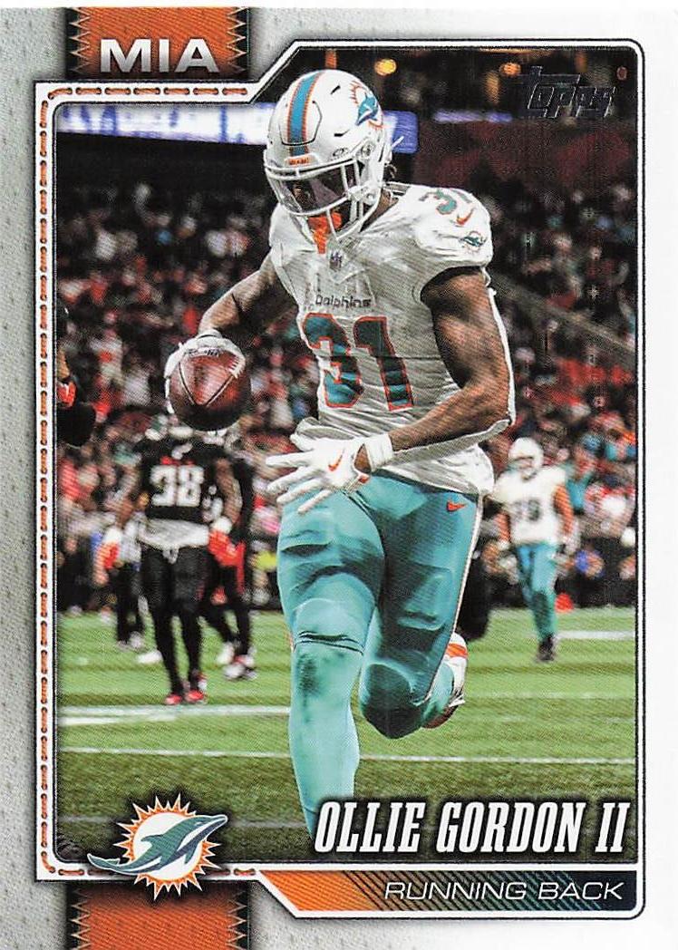 2026 Topps Flagship Football Ollie Gordon II #124