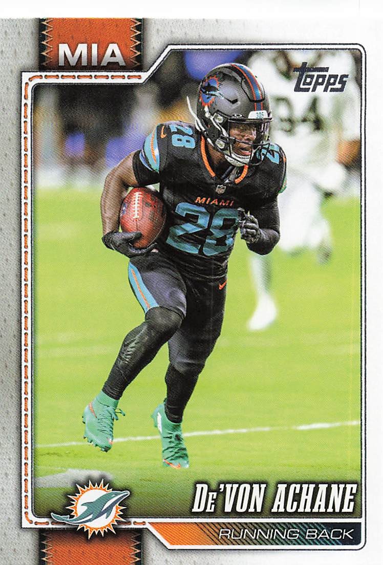 2026 Topps Flagship Football De’Von Achane #127