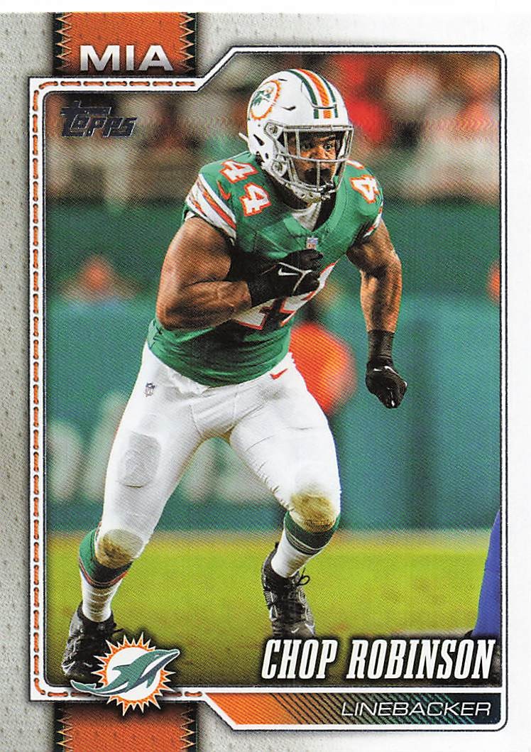 2026 Topps Flagship Football Chop Robinson #128