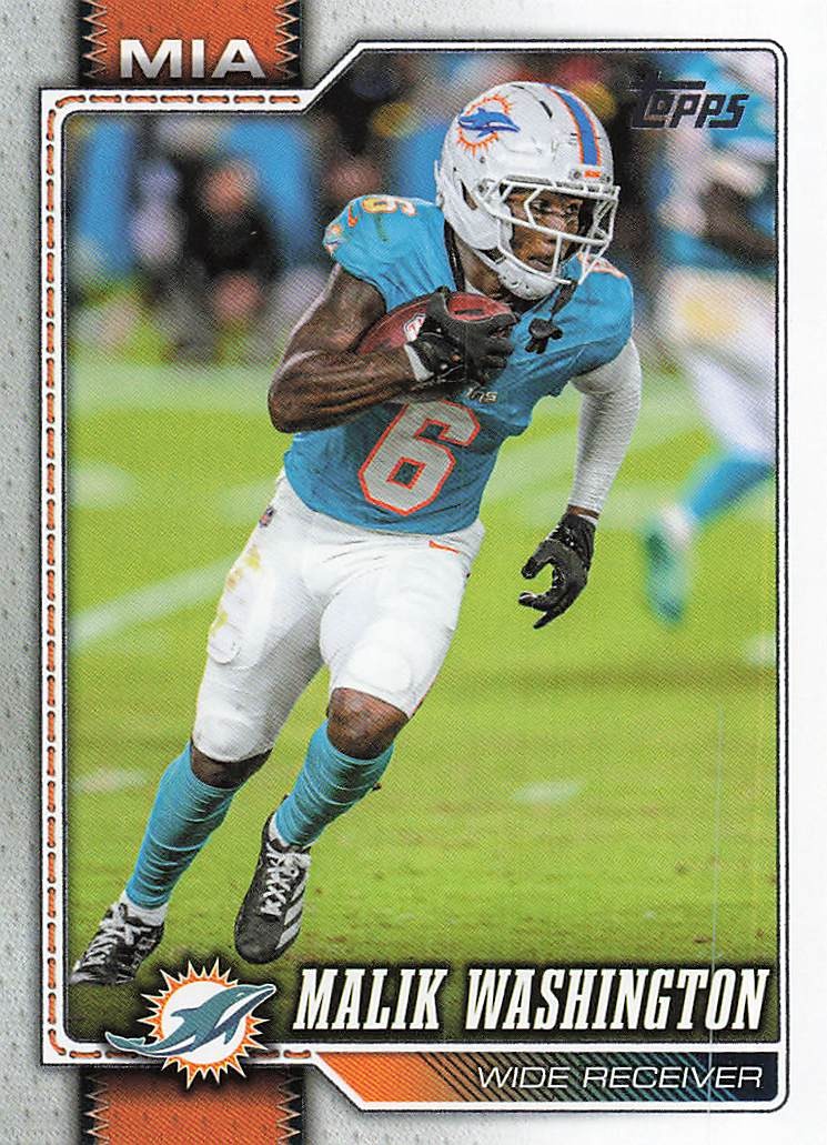 2026 Topps Flagship Football Malik Washington #123