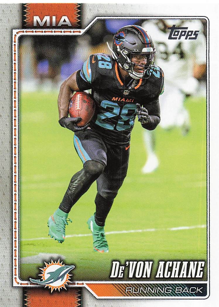 2026 Topps Flagship Football De’Von Achane #127