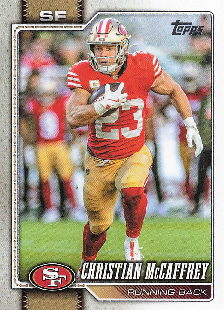 2026 Topps Flagship Football Christian McCaffrey #186