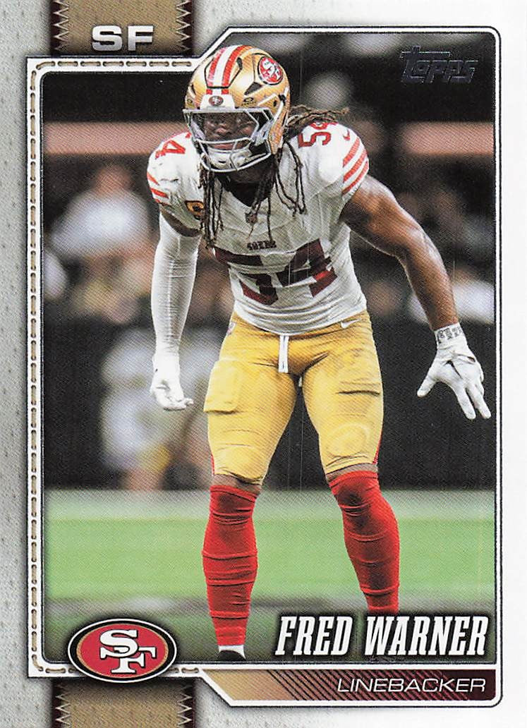 2026 Topps Flagship Football Fred Warner #184