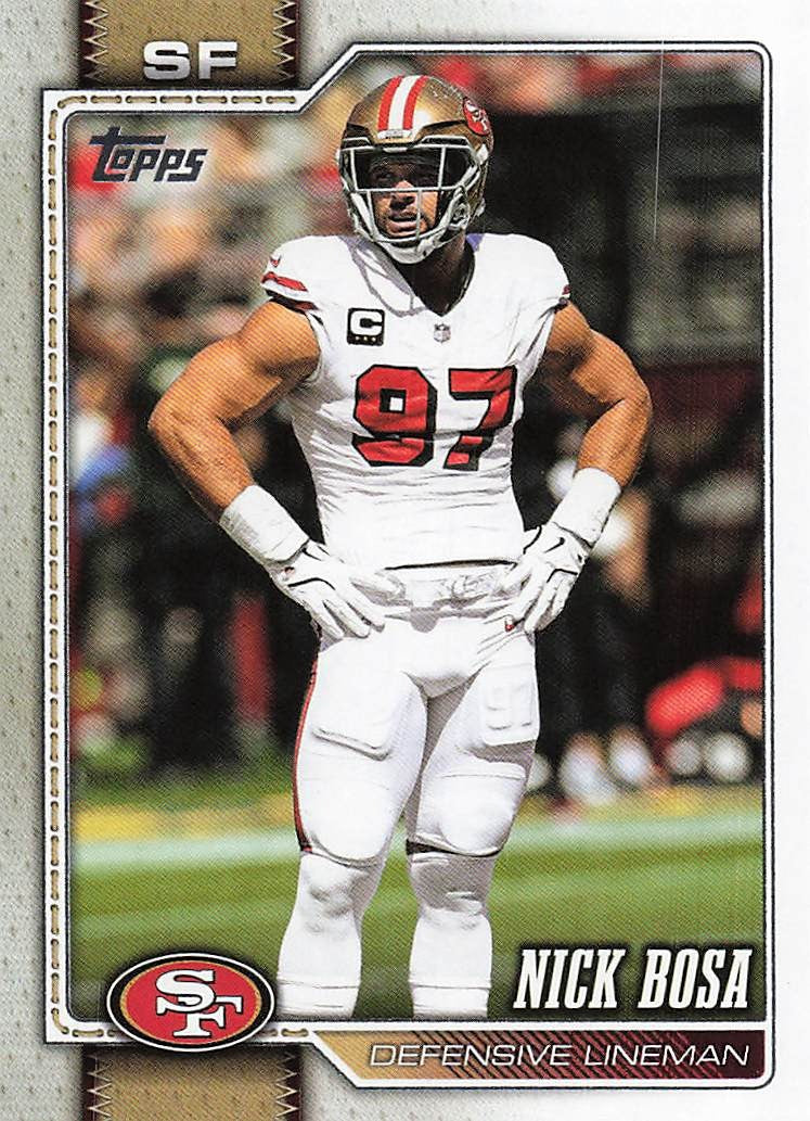 2026 Topps Flagship Football Nick Bosa #143