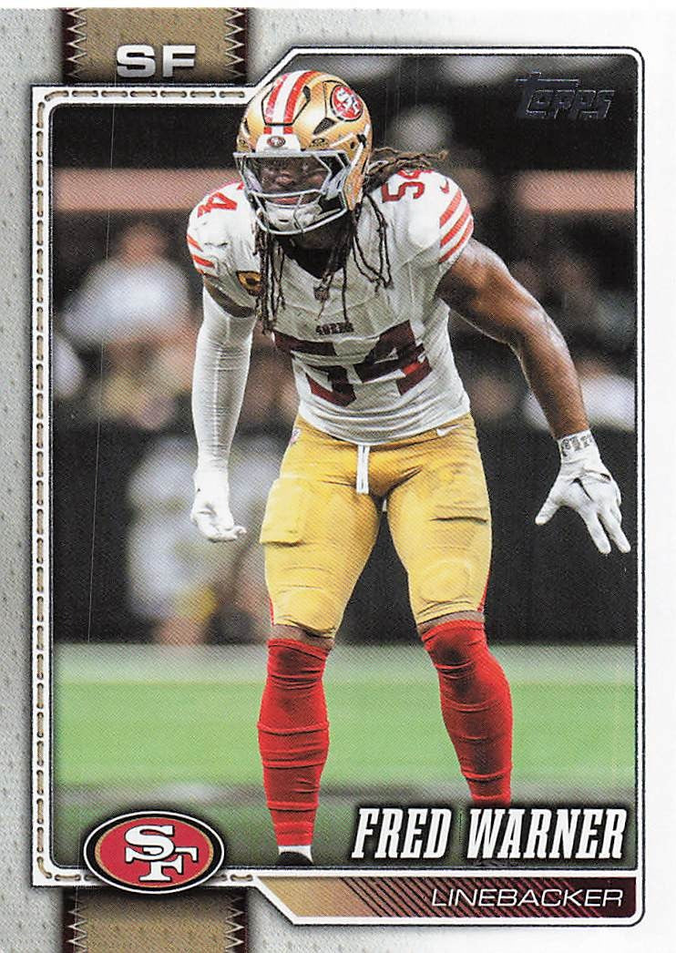 2026 Topps Flagship Football Fred Warner #184