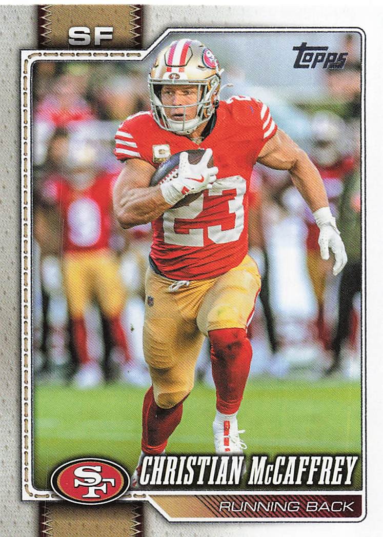 2026 Topps Flagship Football Christian McCaffrey #186
