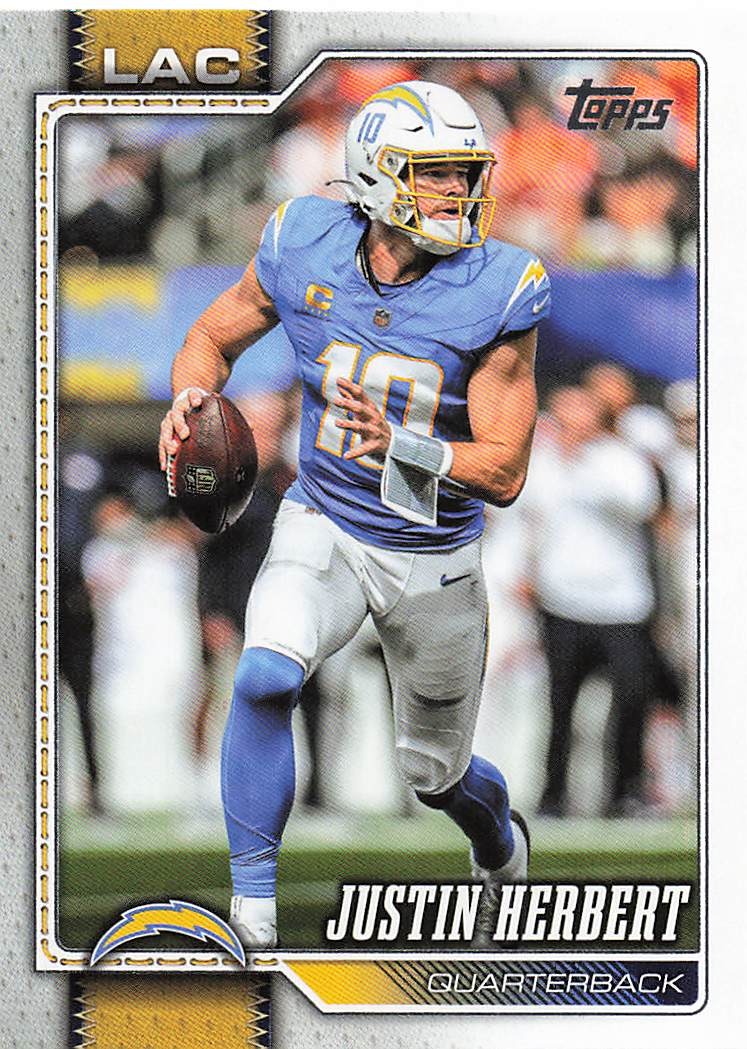 2026 Topps Flagship Football Justin Herbert #110