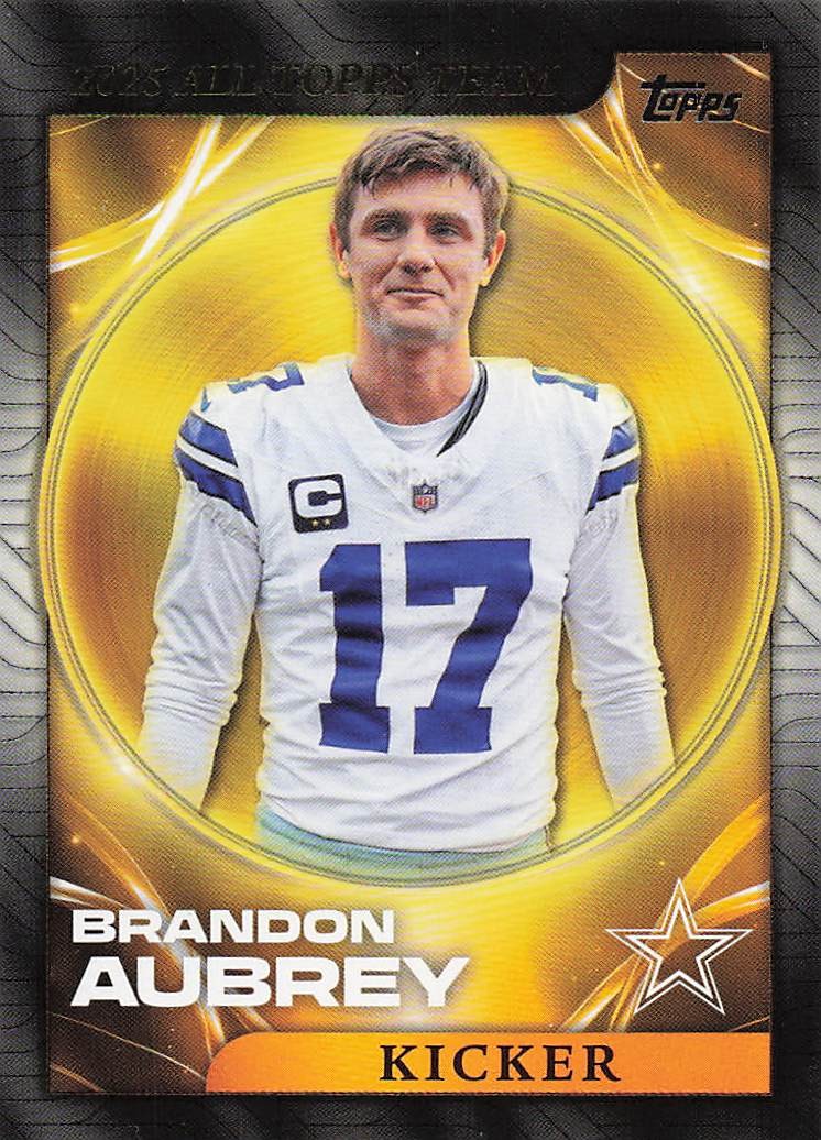 2026 Topps Flagship Football 2025 All Topps Team Brandon Aubrey #25ATT-7