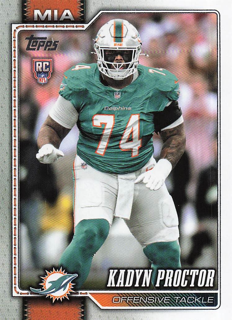 2026 Topps Flagship Football Gold Kadyn Proctor #353 RC