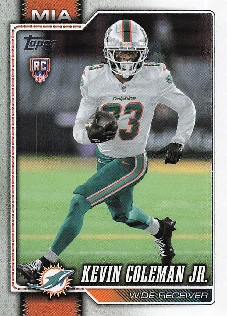 2026 Topps Flagship Football Kevin Coleman Jr. #337 RC