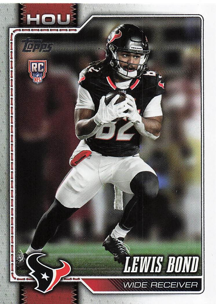 2026 Topps Flagship Football Lewis Bond #395 RC
