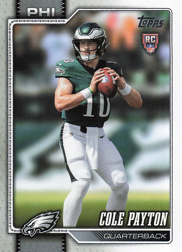 2026 Topps Flagship Football Cole Payton #307 RC