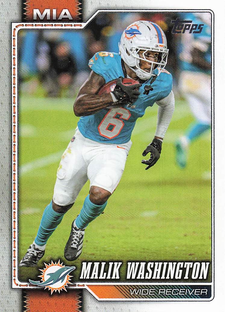 2026 Topps Flagship Football Malik Washington #123