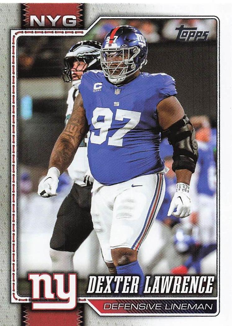 2026 Topps Flagship Football Dexter Lawrence #155