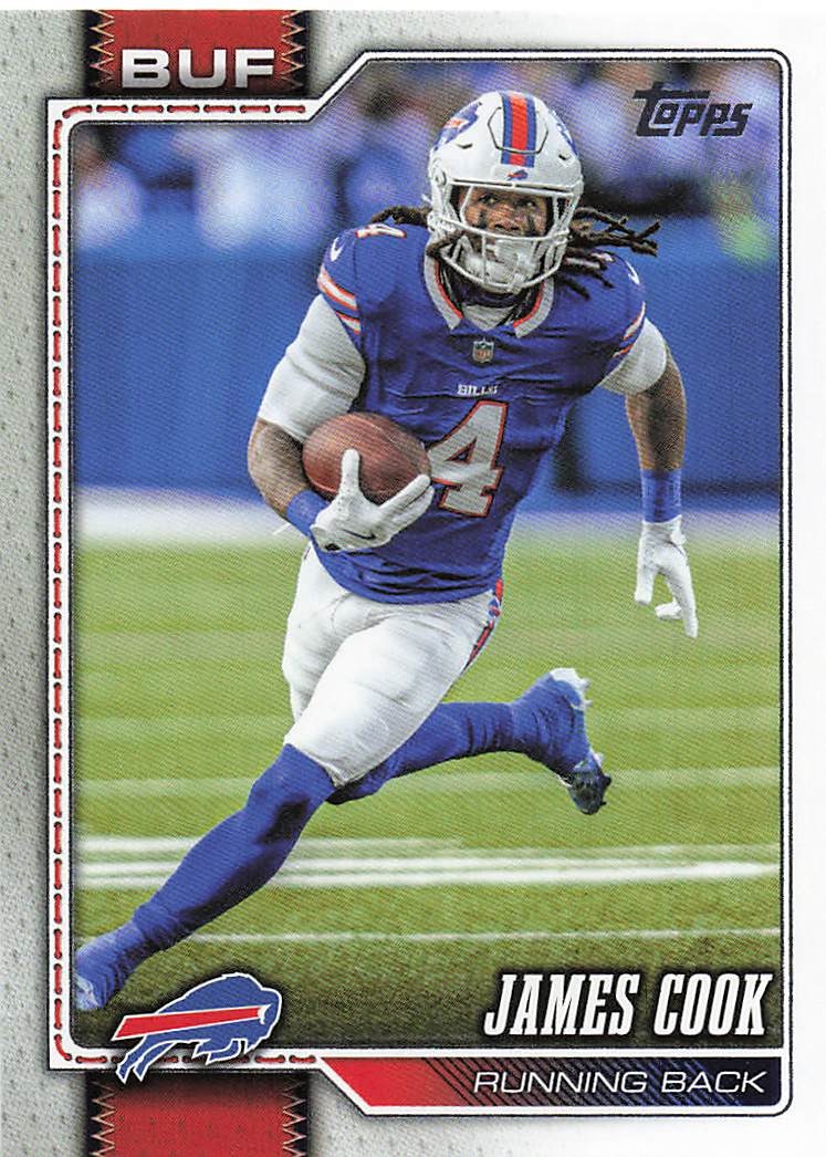 2026 Topps Flagship Football James Cook #25