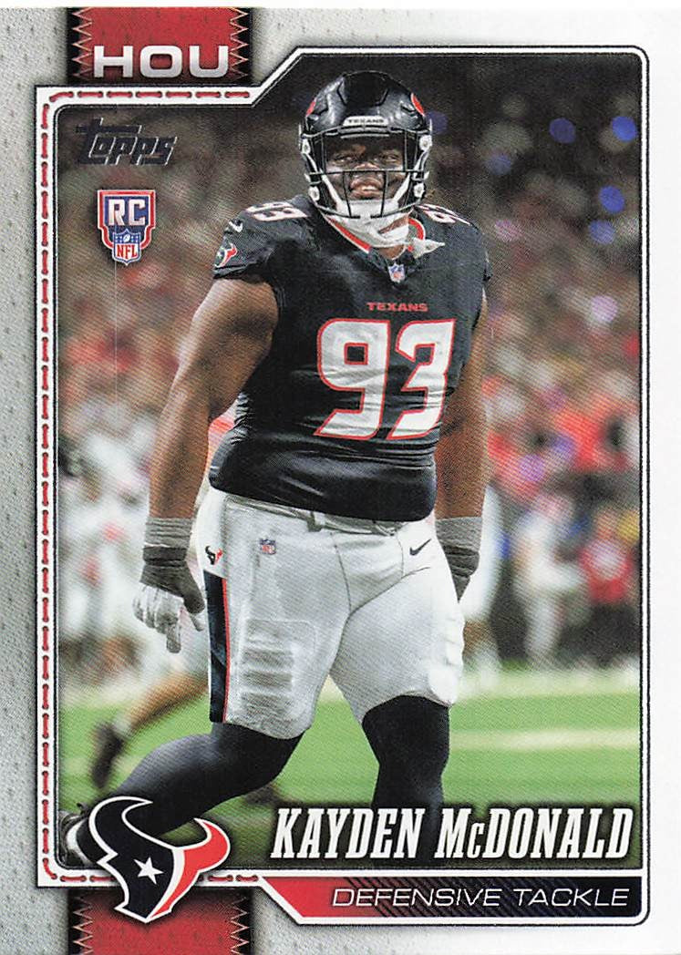 2026 Topps Flagship Football Kayden McDonald #364 RC