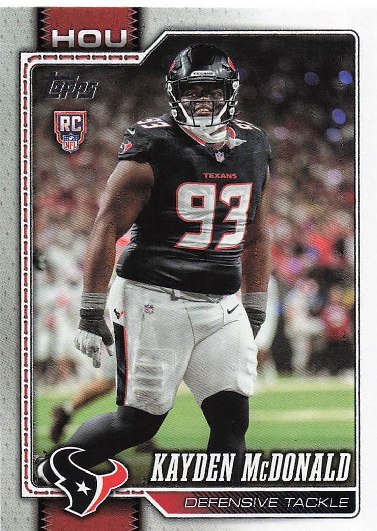 2026 Topps Flagship Football Kayden McDonald #364 RC