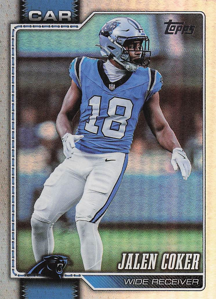 2026 Topps Flagship Football Rainbow Foil Jalen Coker #210