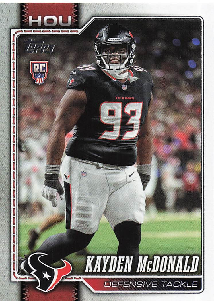 2026 Topps Flagship Football Kayden McDonald #364 RC