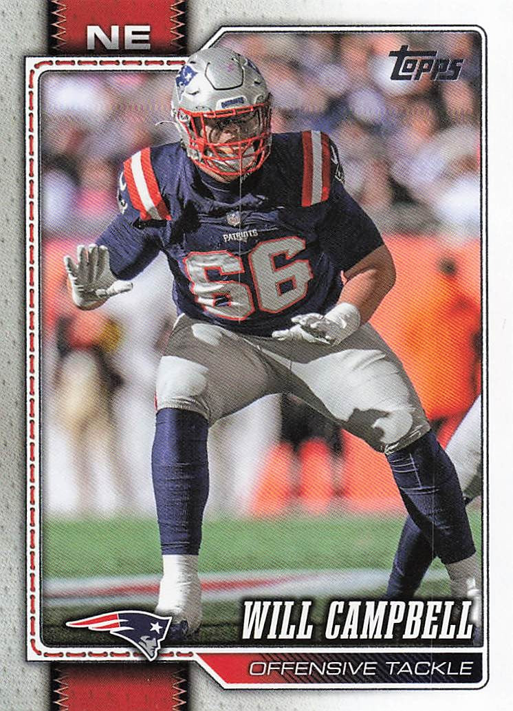 2026 Topps Flagship Football Will Campbell #137