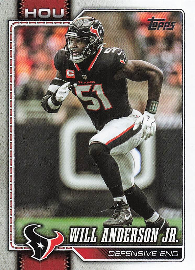 2026 Topps Flagship Football Will Anderson Jr. #82