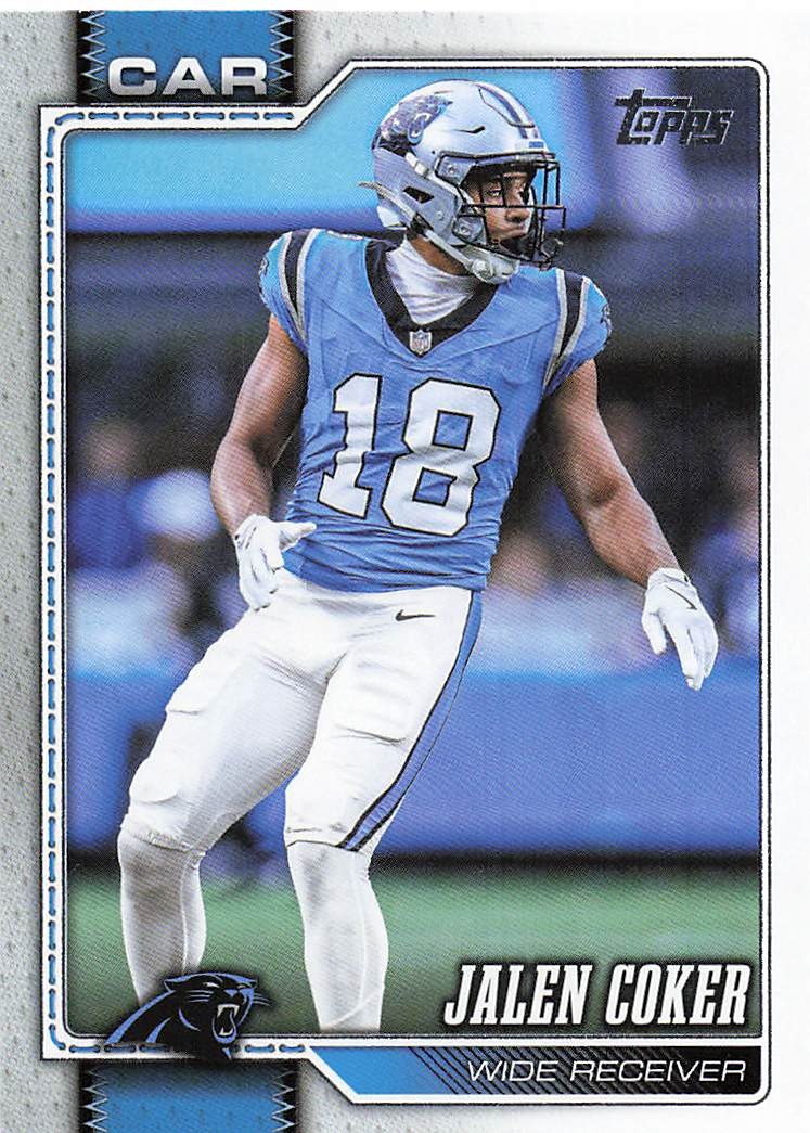 2026 Topps Flagship Football Jalen Coker #210