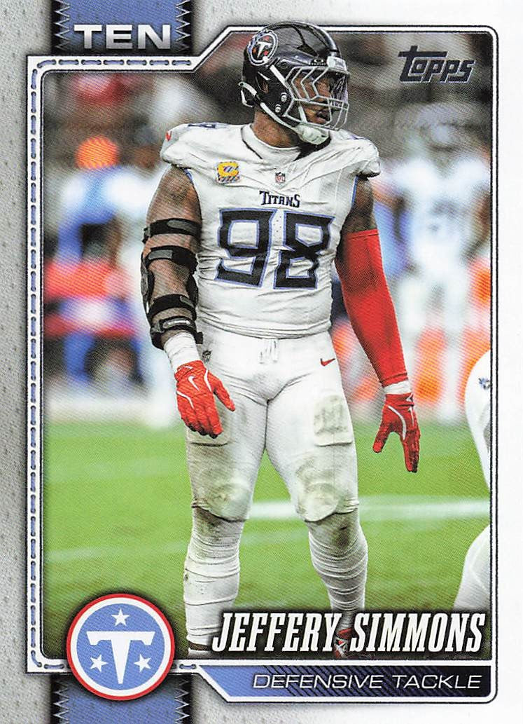2026 Topps Flagship Football Jeffery Simmons #257