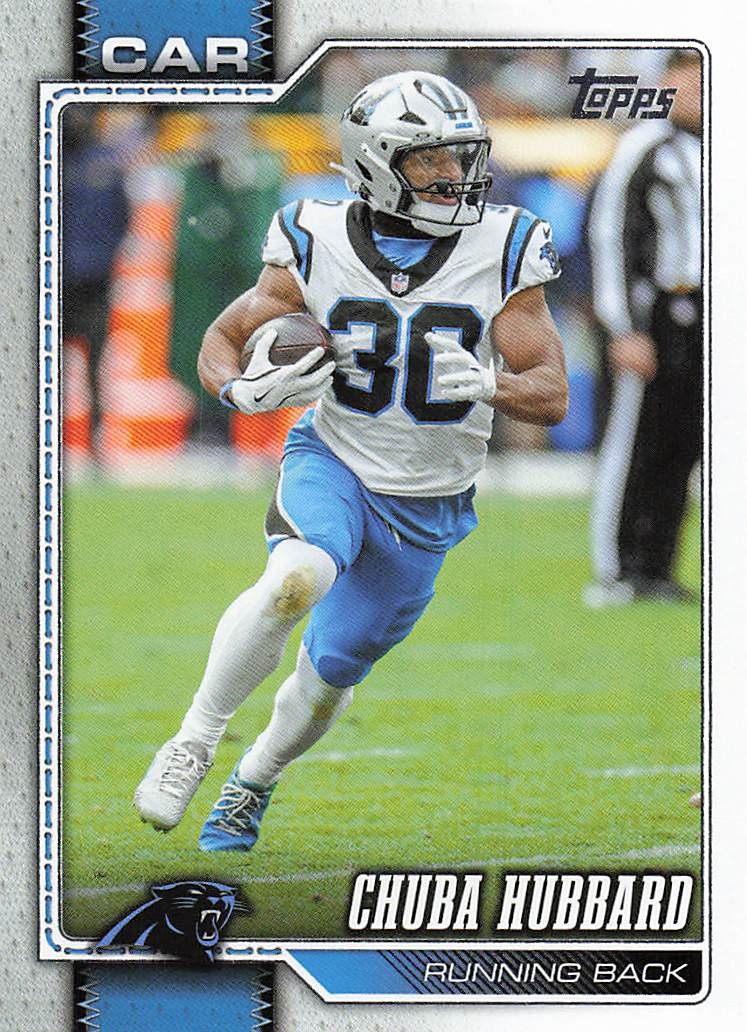 2026 Topps Flagship Football Chuba Hubbard #28
