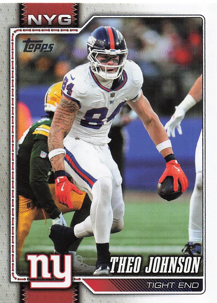 2026 Topps Flagship Football Theo Johnson #151