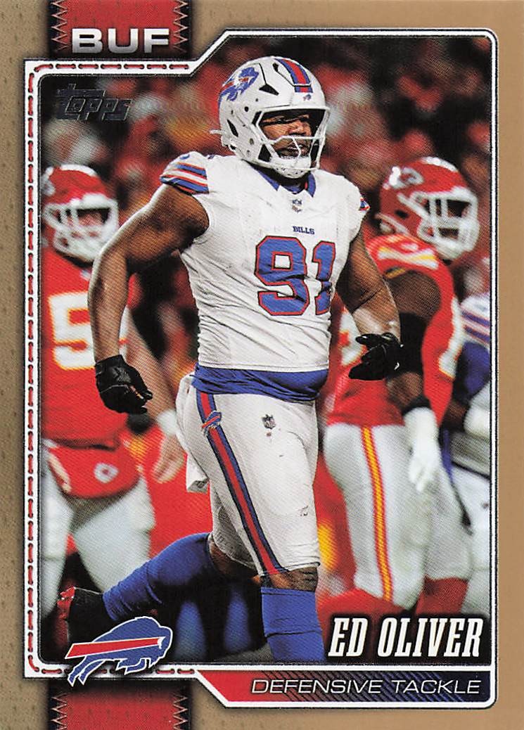 2026 Topps Flagship Football Gold 1333/2026 Ed Oliver #208