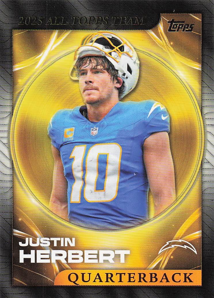 2026 Topps Flagship Football 2025 All Topps Team Justin Herbert #25ATT-13