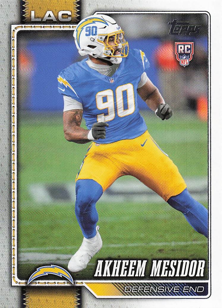 2026 Topps Flagship Football Akheem Mesidor #345 RC