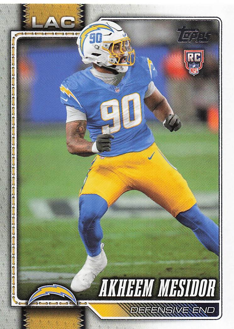 2026 Topps Flagship Football Akheem Mesidor #345 RC