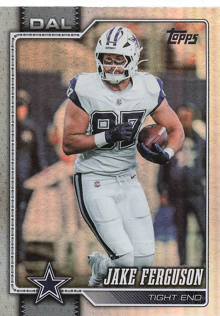 2026 Topps Flagship Football Rainbow Foil Jake Ferguson #55